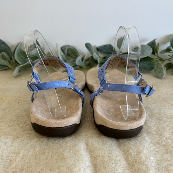 Vionic Kirra Rest perforated thong sandal light blue women size 9.5 - Picture 4 of 9